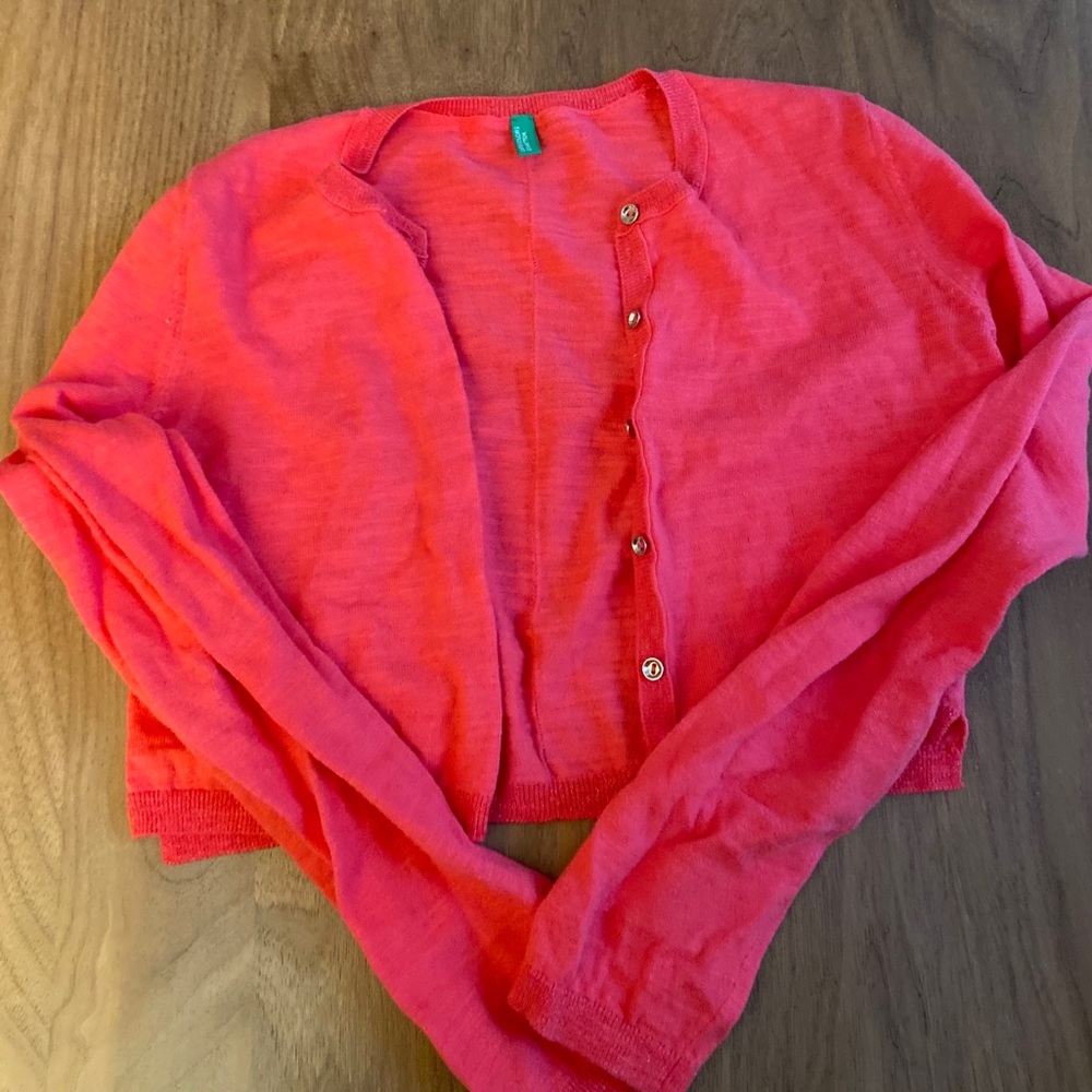 Beautiful red cardigan kids